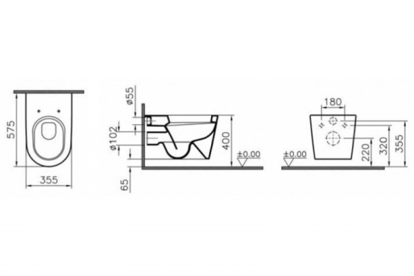 Унитаз  Vitra Matrix  5173B003-0075