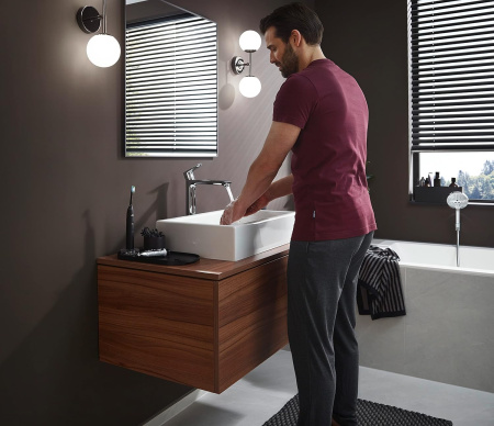 Смеситель для раковины с донным клапаном Hansgrohe Metris 31082000 хром