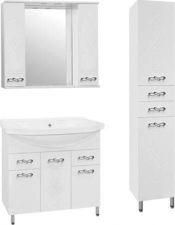 Зеркало-шкаф Style Line Венеция 90 (90x83) ЛС-00000264 белый