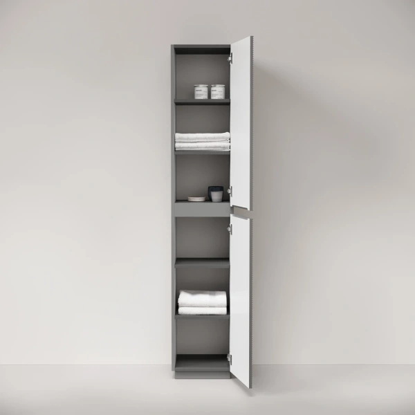 Шкаф-пенал напольный Sancos Folk Floor PFL35FES светло-серый матовый