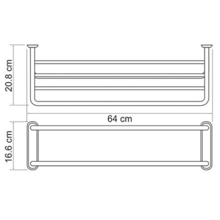 Полка для полотенец WasserKRAFT K-888