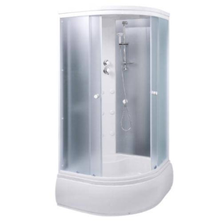 Душевая кабина 90х90 Aqualux Optima Plus AQ-307GM Wh