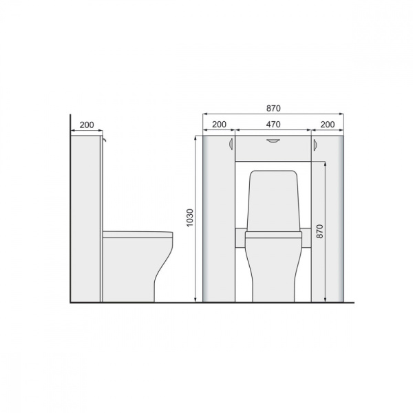 Стеллаж RAVAL Space 103 напольный Белый Spa.10.103/N/W