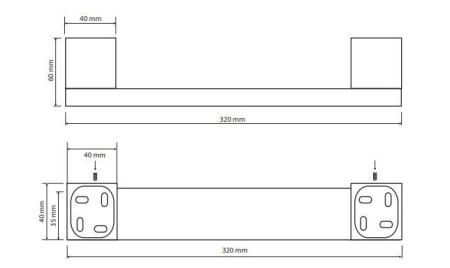 Поручень для ванны Bemeta Nero 135507670