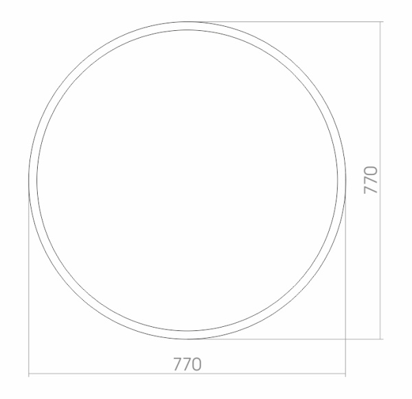 Зеркало (77х77) Silver Mirrors  Манхэттен ФР-00001425