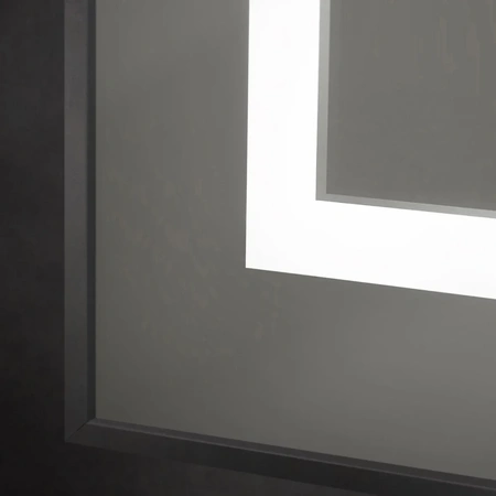 Зеркало (55х170) BelBagno Kraft SPC-KRAFT-555-1700-TCH-PIA-NERO с подсветкой