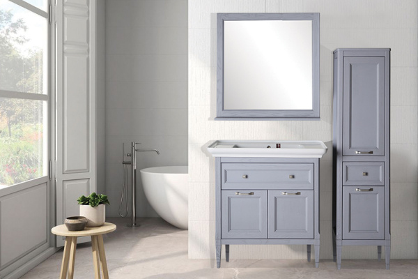 Зеркало (57х85)  ASB-Woodline Гранда 60 11483 (серый)