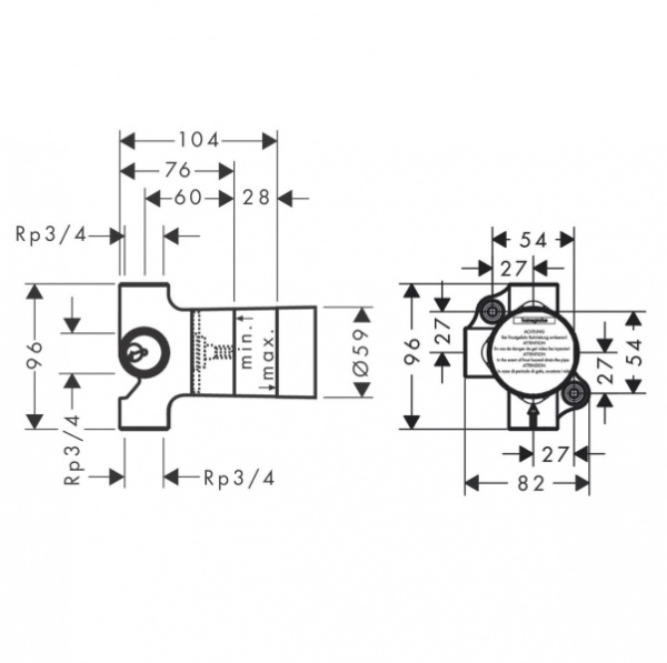 Скрытая часть Hansgrohe 15984180