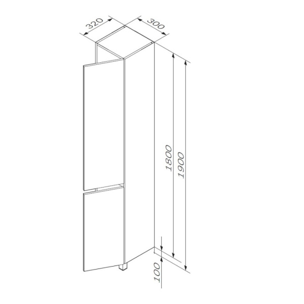 Пенал 30 Am.Pm Gem S M91CSR0306OF