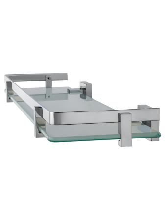 Стеклянная полка для ванной WONZON & WOGHAND FLAT, хром WW-9727