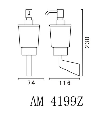 Дозатор мыла Art&Max AM-E-4199Z