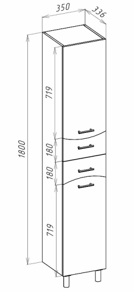 Пенал Bellezza Мари 35 4622904710074