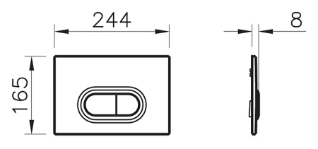 Кнопка для инсталляции  VITRA Loop 740-0511