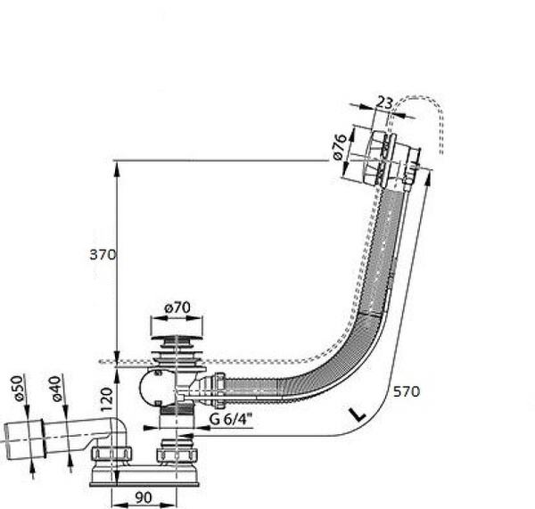 Слив-перелив Ravak X01745