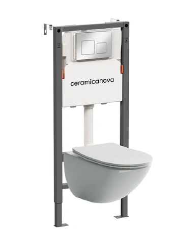 Комплект унитаза с инсталляцией Ceramicanova Balance/Mono CN1905_121002CH