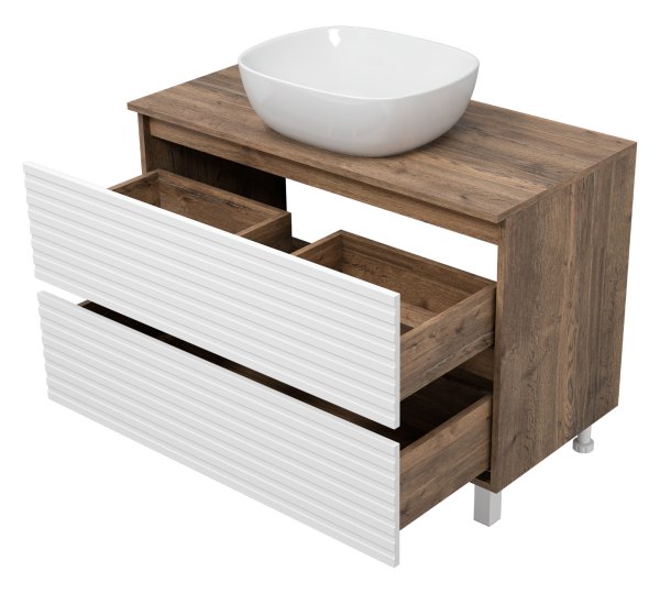 Тумба с раковиной Brevita Dakota 100 УТ000015495