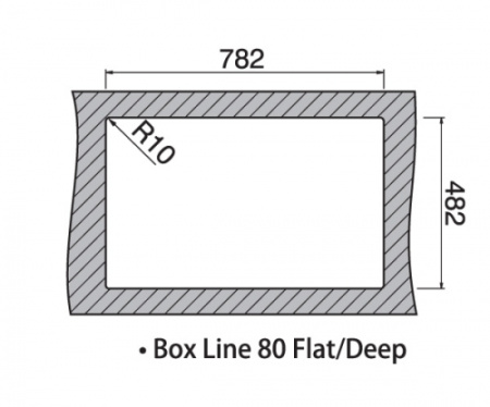 Мойка Rodi Box Line 80 Flat