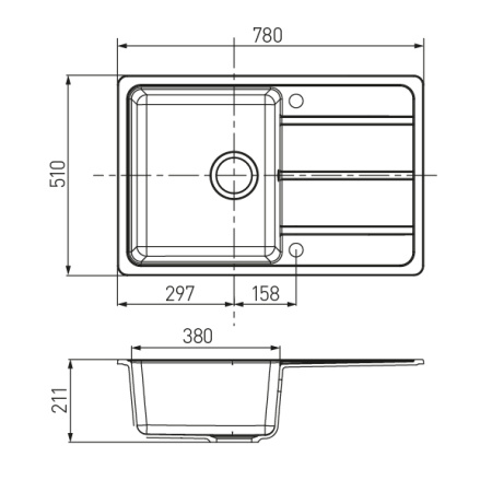 Кухонная мойка Aquaton Аманда 1A712832AD240 жемчуг