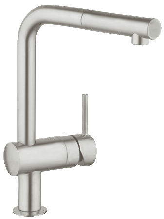 Смеситель однорычажный для мойки, DN 15 Grohe Minta 32168 DC0 (32168DC0) суперсталь