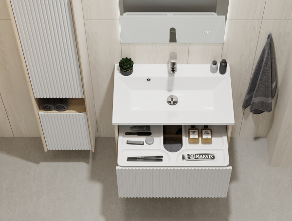 Тумба под раковину Jorno Tossony 70 Toss.01.70/P/SS-W/JR