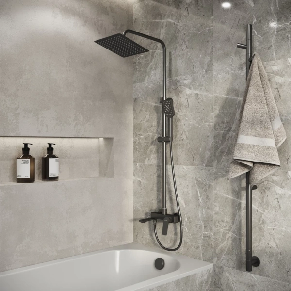 Душевая система Grossman Cosmo 500.K35.02.420 графит сатиновый Душевая система Grossman Cosmo 500.K35.02.420 графит сатиновый