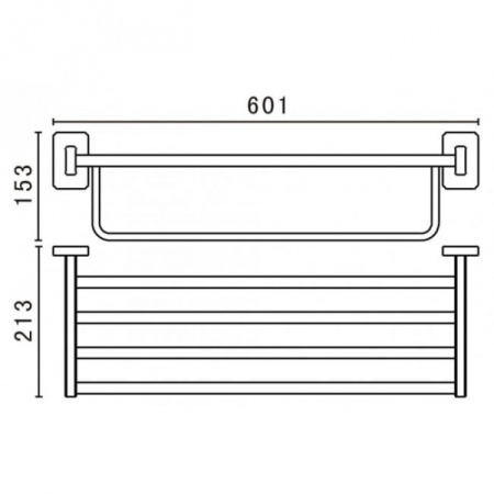 Полка для полотенец Art&Max AM-4822AQ