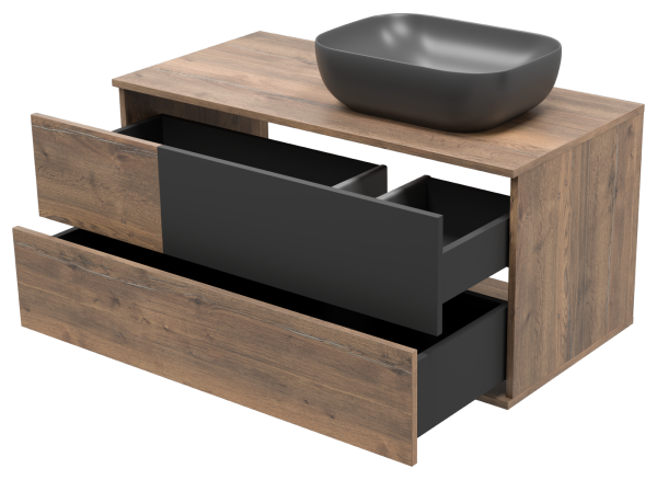 Тумба под раковину Misty Коломбо 100 правая П-Кол-01100-074ПП