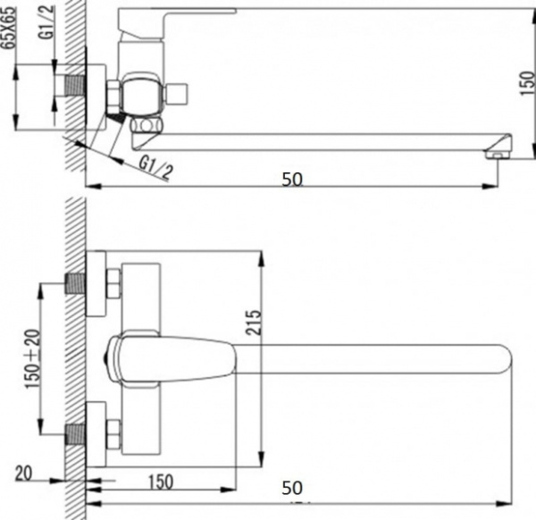 Излив Raiber RSG50
