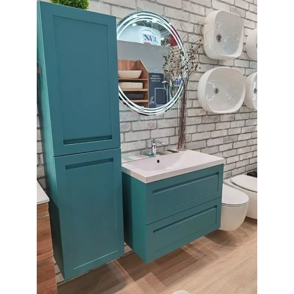 База под раковину Art&max AM-Platino-750-2C-SO-TM Бирюзовый матовый