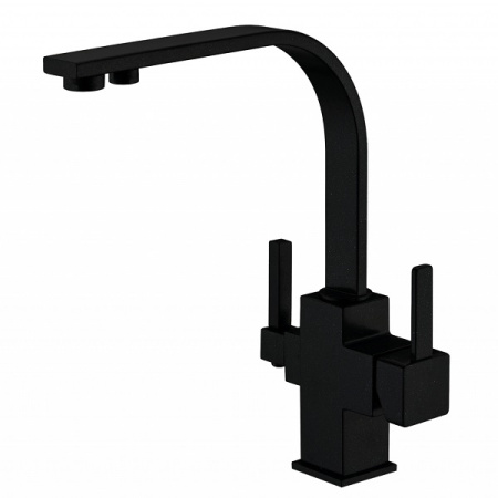 Смеситель для кухни под фильтр, черный Zorg ZR 332 YF BLACK