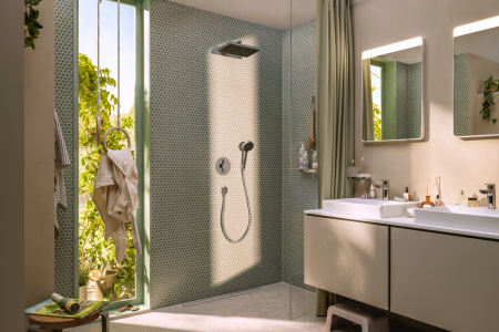 Смеситель для ванны на 2 потребителя Hansgrohe DuoTurn S 75418000 хром