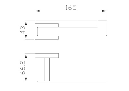 Держатель для туалетной бумаги без крышки WONZON & WOGHAND FLAT, хром WW-9716