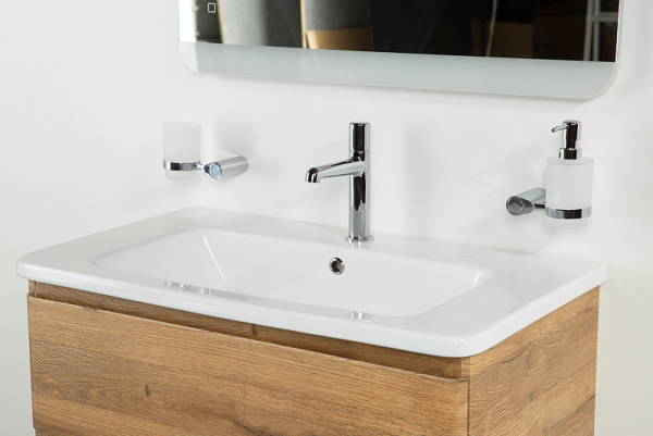 База под раковину BelBagno ALBANO-CER-800-2C-SO-RR подвесная Rovere Rustico