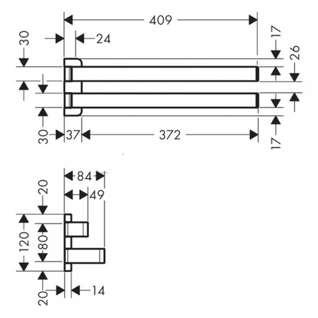 Полотенцедержатель Axor Universal Accessories 42842000