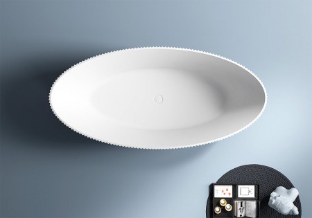 Акриловая ванна (180х85) ABBER AB9327 без гидромассажа, белый