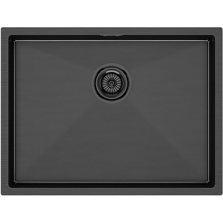 Кухонная мойка Paulmark  Next-58  PM215844-GM вороненая сталь