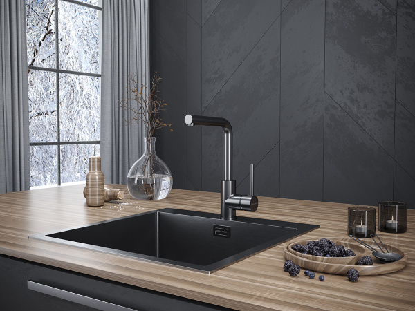 Смеситель для кухни с подключением к фильтру  Paulmark Honner Ho212018-GM