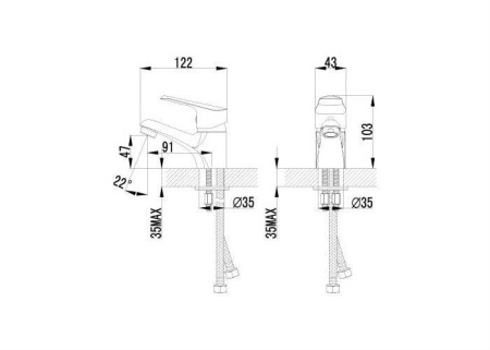 Смеситель для раковины Lemark Partner (LM6556C)