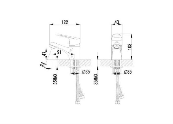 Смеситель для раковины Lemark Partner (LM6556C)