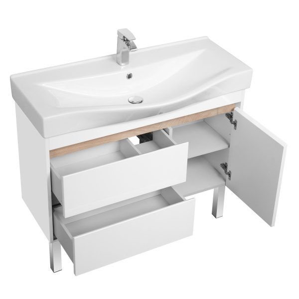 Тумба с раковиной Aquaton Нортон 100 1A2490K0NT010