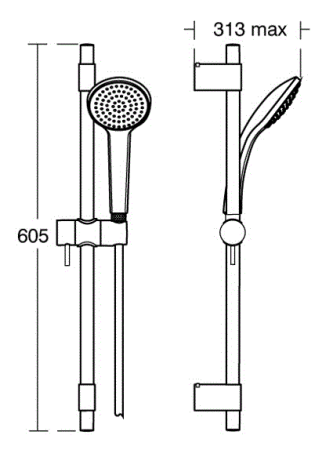 Душевой гарнитур Ideal Standard Idealrain Pro M1 B9833AA