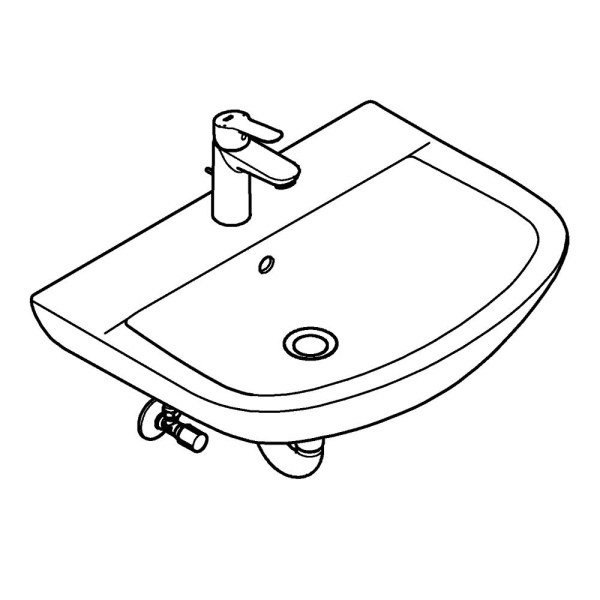 Раковина подвесная в комплекте со смесителем Grohe Bau Ceramic + Start Edge 39471 000 (39471000)