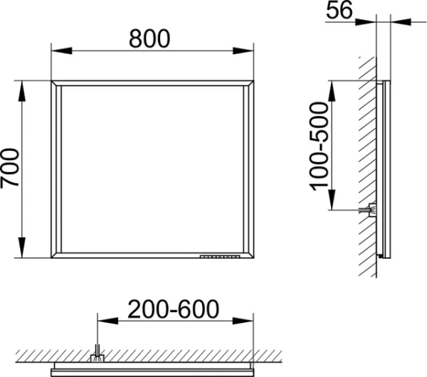 Зеркало с подсветкой Keuco Edition 90, 19097012500