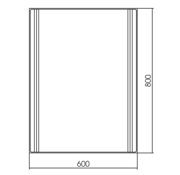 Зеркало (60х80) Silver Mirrors  Aldo LED-00002528