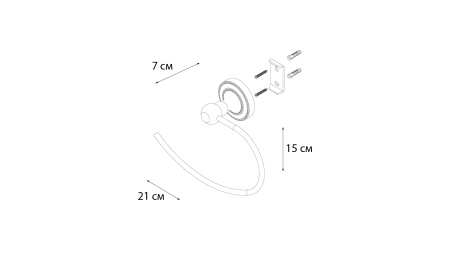 Полотенцедержатель FIXSEN Antik кольцо FX-61111