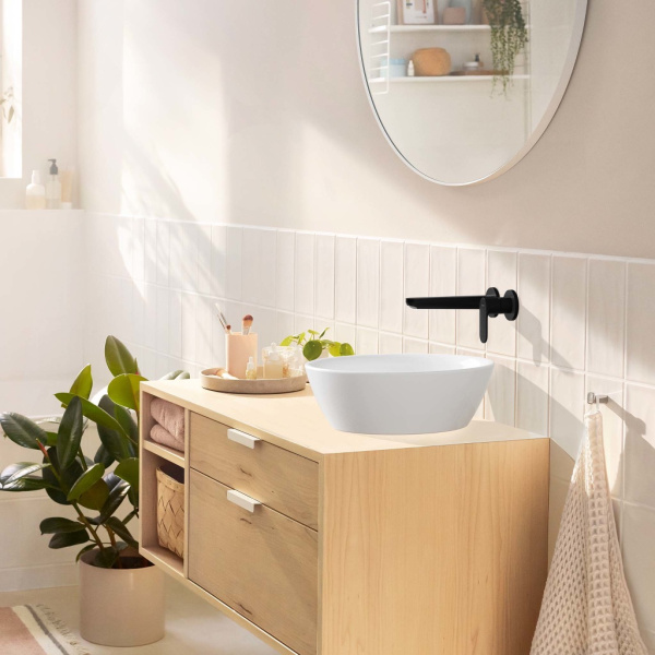 Смеситель для раковины встраиваемый Hansgrohe Rebris S 72528670 черный матовый
