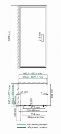 Душевой уголок (100х100) WasserKRAFT Salm 27I19