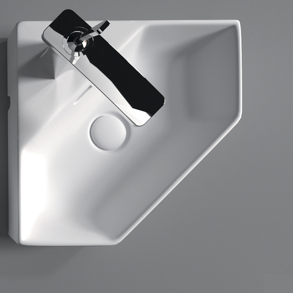 Раковина угловая Sanita Luxe LINE (35х49) NEW LIN35SLWB01