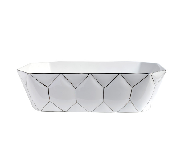 Накладная раковина (50х36) Bronze de Luxe Silver Cell 1398SL