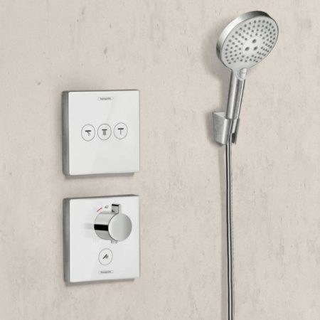 Термостат для душа Hansgrohe ShowerSelect Highflow 15735400 белый